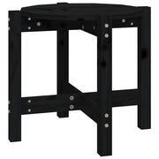 Tavolino da salotto | Tavolino da caff¨¨ | Tavolino da Soggiorno Nero ? 52,5x45 cm in Legno Massello di Pino