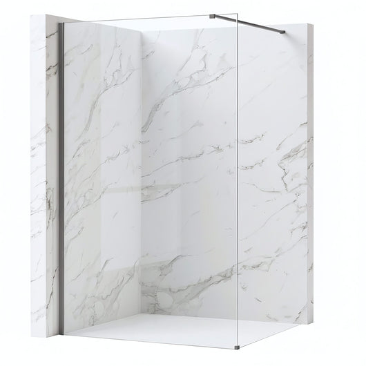 Parete Doccia Rea Flexi Transparent / Titan 70
