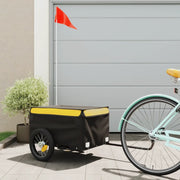 Rimorchio da Bici Nero e Giallo 30 kg in Ferro 94078
