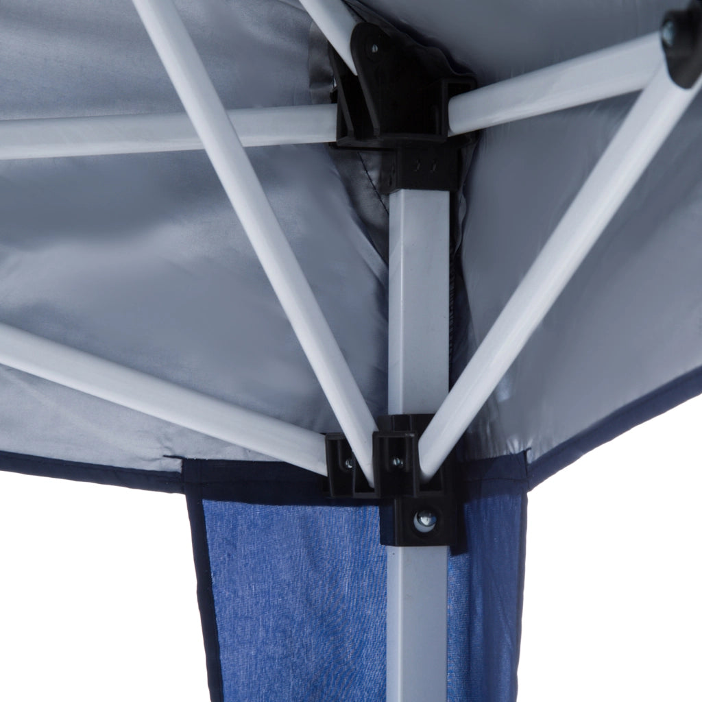 Tenda da Giardino Pieghevole 3x3 m ¨C zephmum ¨C Blu Anti-UV Impermeabile con Borsa