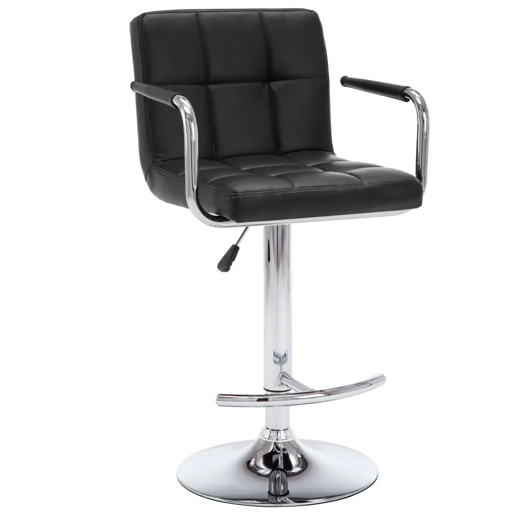 Sgabelli da Bar 2 pz Neri in Similpelle cod mxl 54941