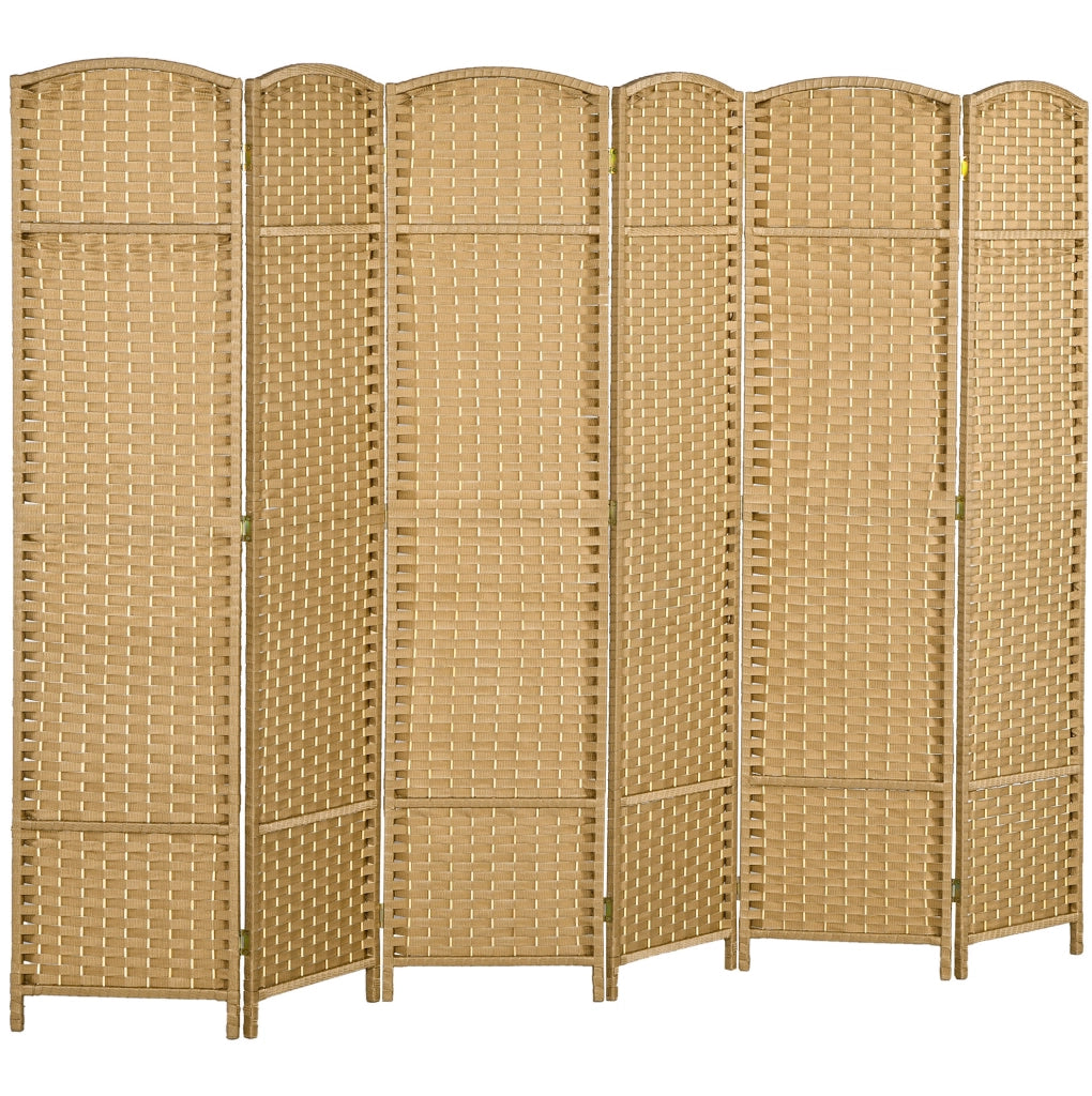 Divisorio pieghevole in legno naturale e PP 240 x 170 cm