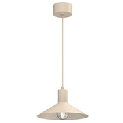 Lampada a sospensione Nox beige cono 1xE27 30 cm Luminex