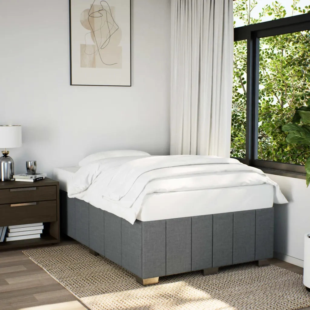 Giroletto senza Materasso Grigio Scuro 120x200 cm Tessuto