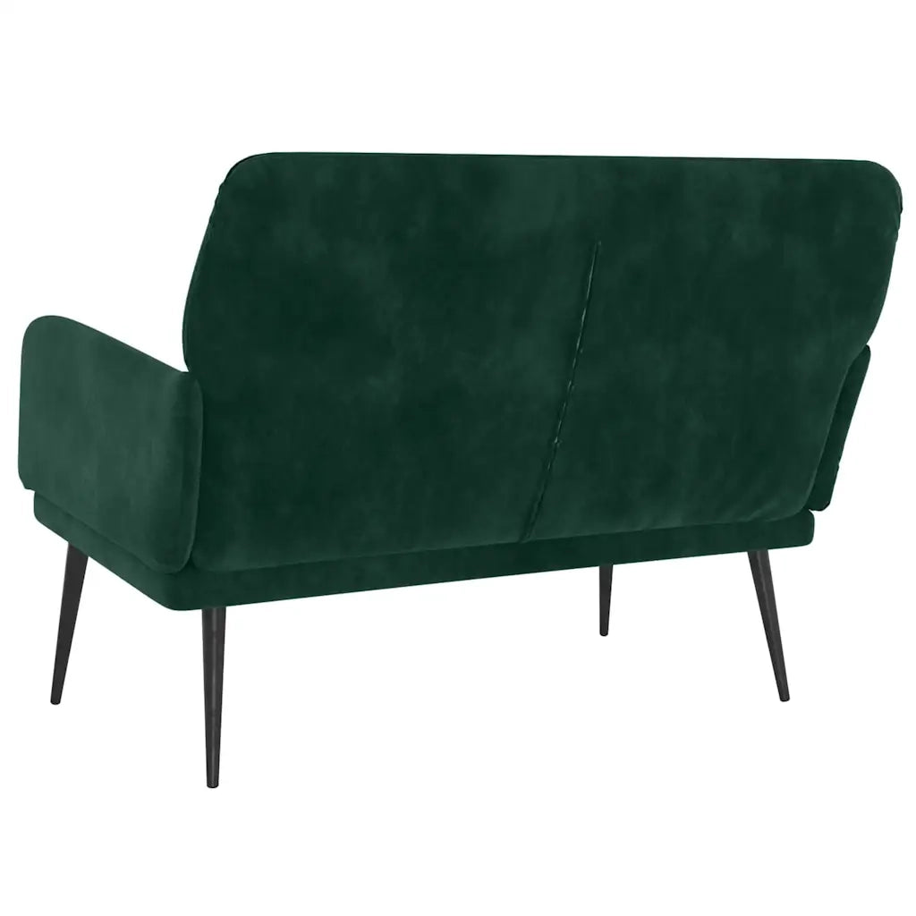 Panca Verde Scuro 108x79x79 cm in Velluto CFW7459394