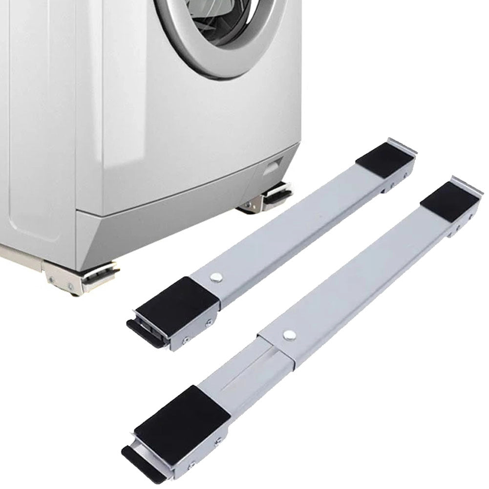 Base Lavatrice con Ruote Set 2 barre Sposta Mobili Frigorifero Asciugatrice