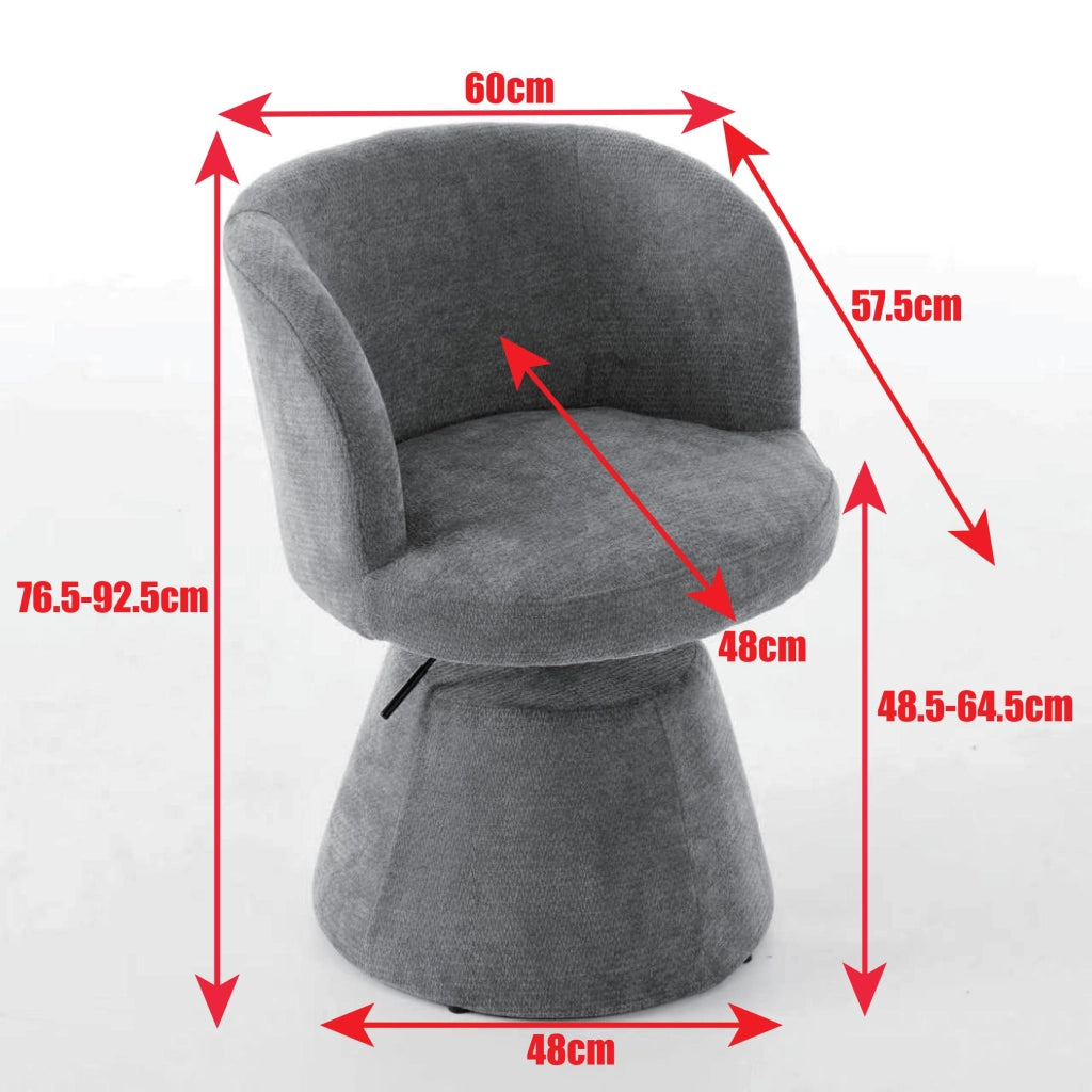 Sgabello da Bar Regolabile Girevole 360¡ã ¨C MINIMAL ¨C Velluto Terracotta, Seduta Imbottita