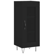 Buffet credenza cassettiera armadio mobile contenitore organizer per cucina soggiorno salotto 34,5 x 34 x 90 cm legno ingegnerizzato nero 02_0035879
