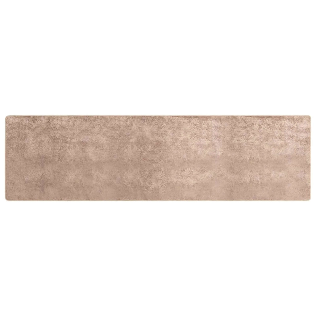 Runner Tappeto MARSA Sabbia 80 x 350 cm Poliestere e PVC