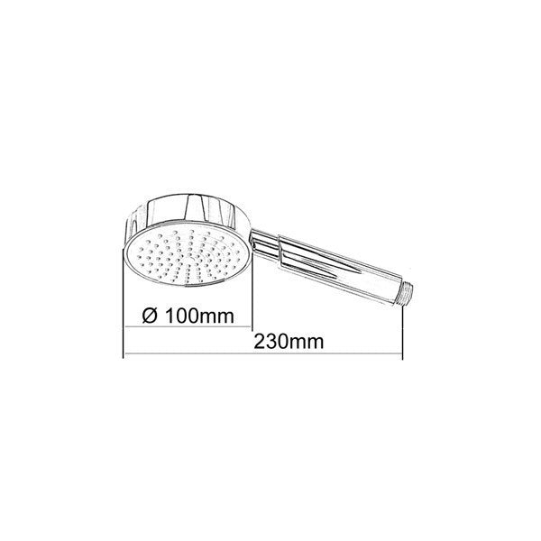 Doccia, doccetta idromassaggio anticalcare con 5 getti