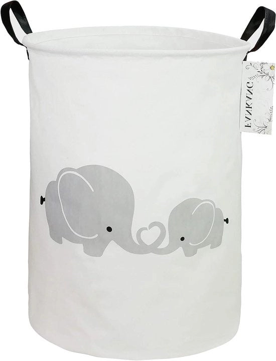 Wastebasket in tela opvolutile con rivestimento impermeabile PE - Cassetto di stoccaggio grigio per cameretta dei bambini