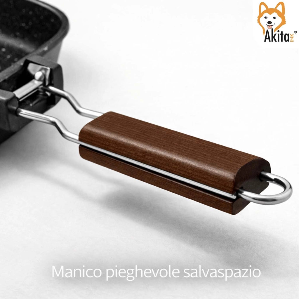 Bistecchiera AkitaInk 28x28 cm Induzione Alluminio Pressofuso