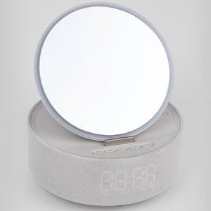 Specchio lampada orologio cassa gra - MU-001GR