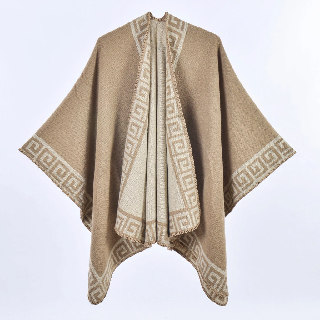 Nuova sciarpa/scialle da donna in jacquard, spessa e calda.