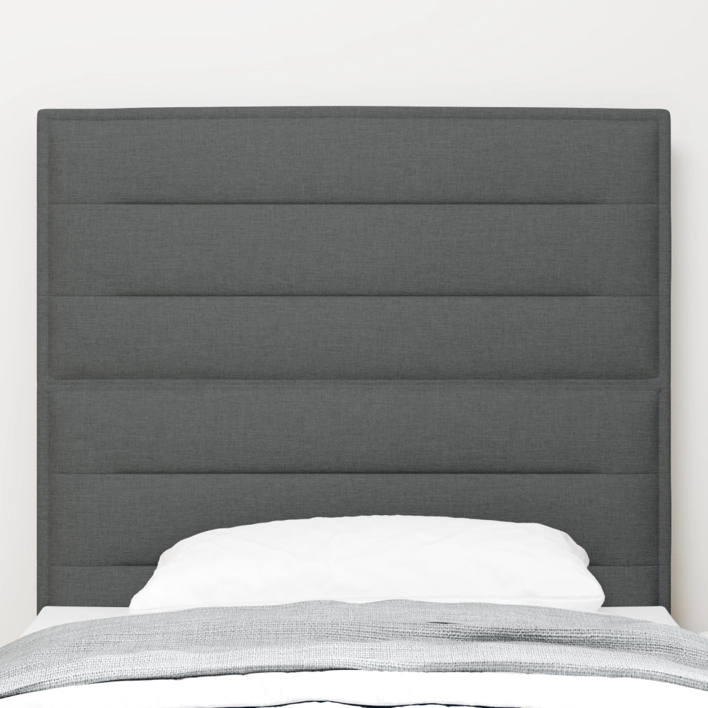 Testiera Design Lines Grigio Scuro 100 cm Tessuto