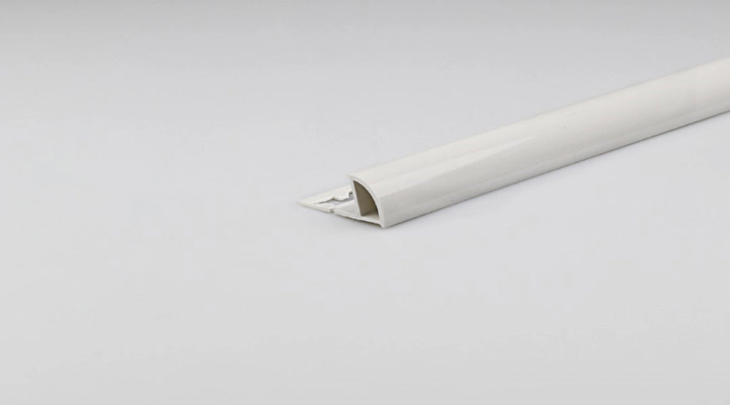 Profilo Jolly Tondo Mm 10X2,50 Mt Bianco Lucido In Pvc Set 5 Pezzi - Arcansas
