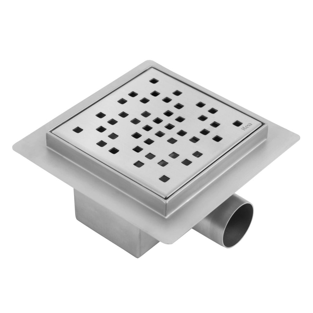 Scarico Lineare Rea Dots Nickel Brush 12x12