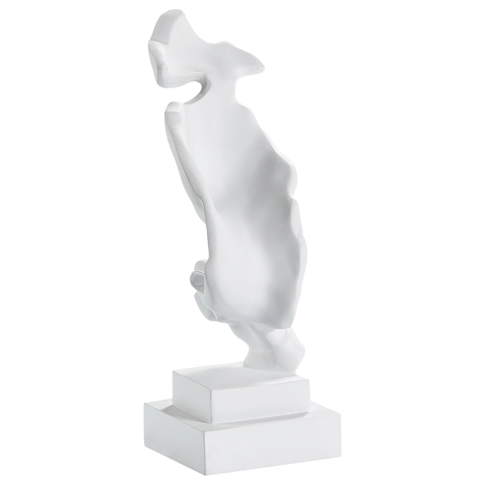Figurina decorativa Testa di resina bianca Statuetta in stile moderno Accessori decorativi