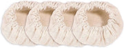 Set di 4 Stoffe per Sostituzione, in Coton Elastico, Non Bleccato e Riciclabile - Adatto per Vaso di 8-10cm.