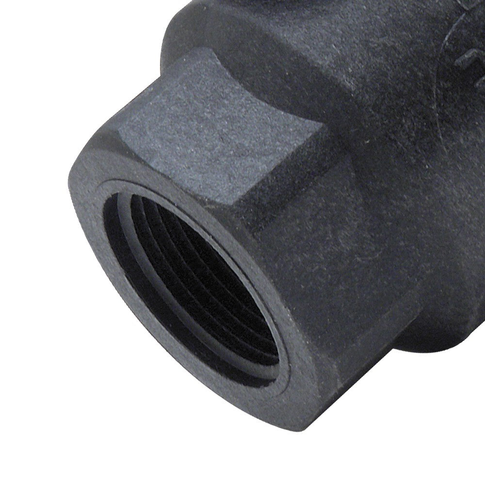 Valvola a sfera in pp antigelo, a passaggio totale