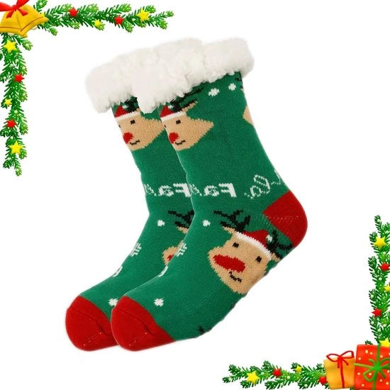 Calze invernali per donne, calze di Natale, calze termiche, calze antiscivolo, calze di Natale, per donne, idonee per misure 36-42