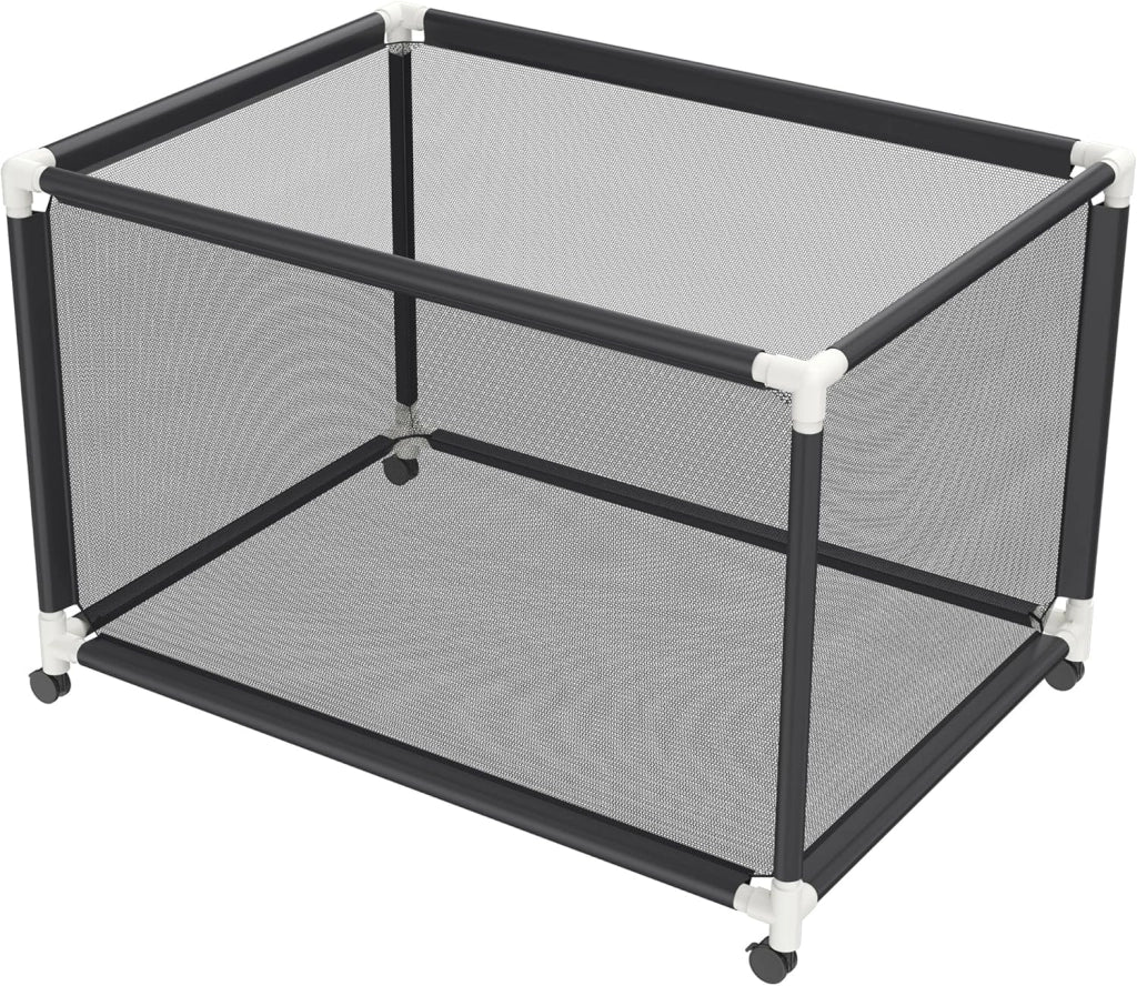 Carrello per palloni, 122 x 78 x 88 cm, con 4 rotoli, in rete di nylon per calcio, basket, pallavolo