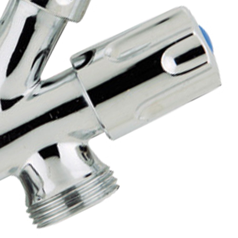 Rubinetto cromato sottolavabo 1/2" - 3/8" - 3/4" dado conico alto