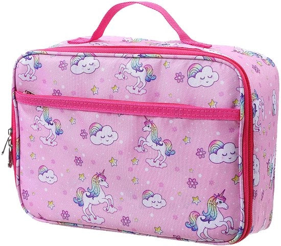 Borsa termica per bambine, Isolata per bambini, Borsa per pranzo per bambini, Borsa termica per bambini, Borsa per bambine in rosso, Portatile per scuola, per bambine