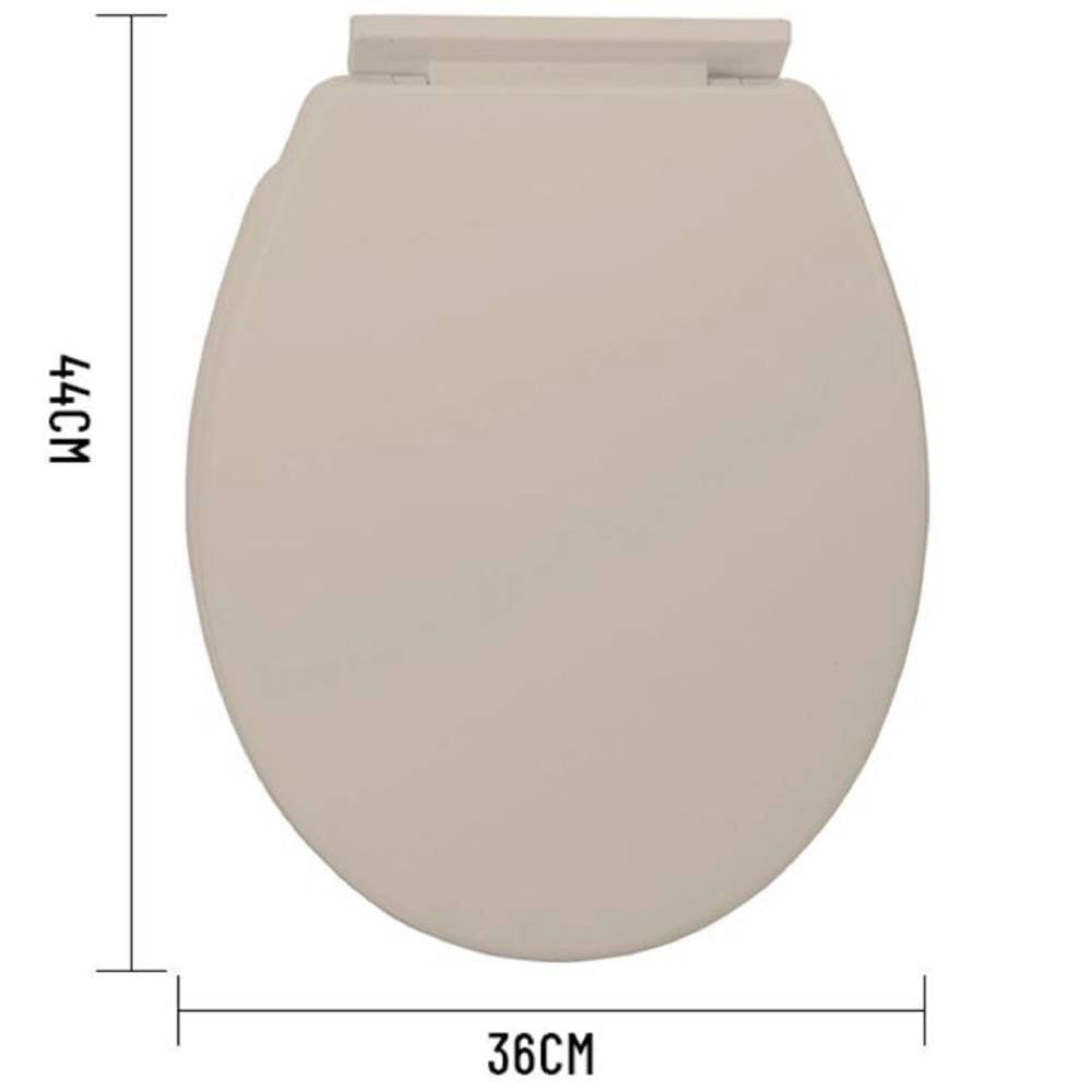 Trade Shop - Copriwater Universale In Plastica Super Resistente 44x36cm Colore Beige Standard -