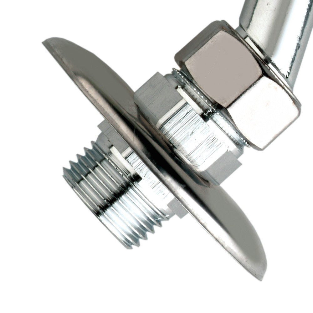 Attacco cromato sottolavabo regolabile