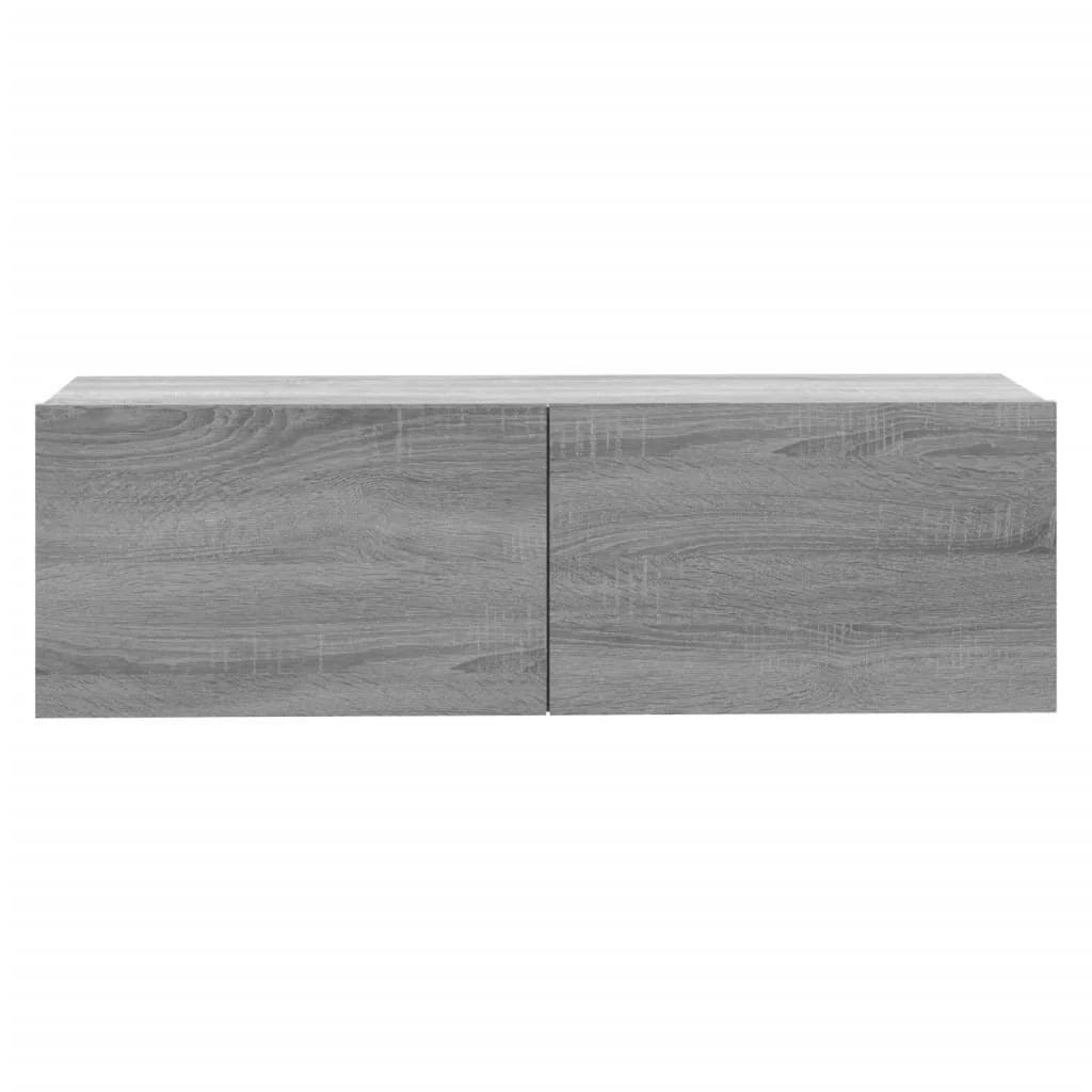 Mobile TV da parete Sonoma 100 x 30 x 30 cm in legno ingegnerizzato grigio 02_0024281