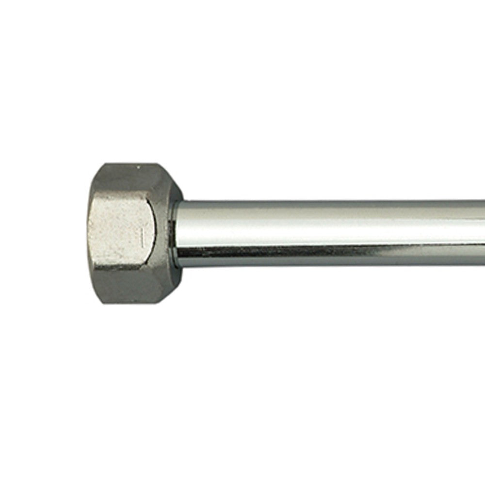 Squadretta in rame cromato, completa di nipplo e raccordo