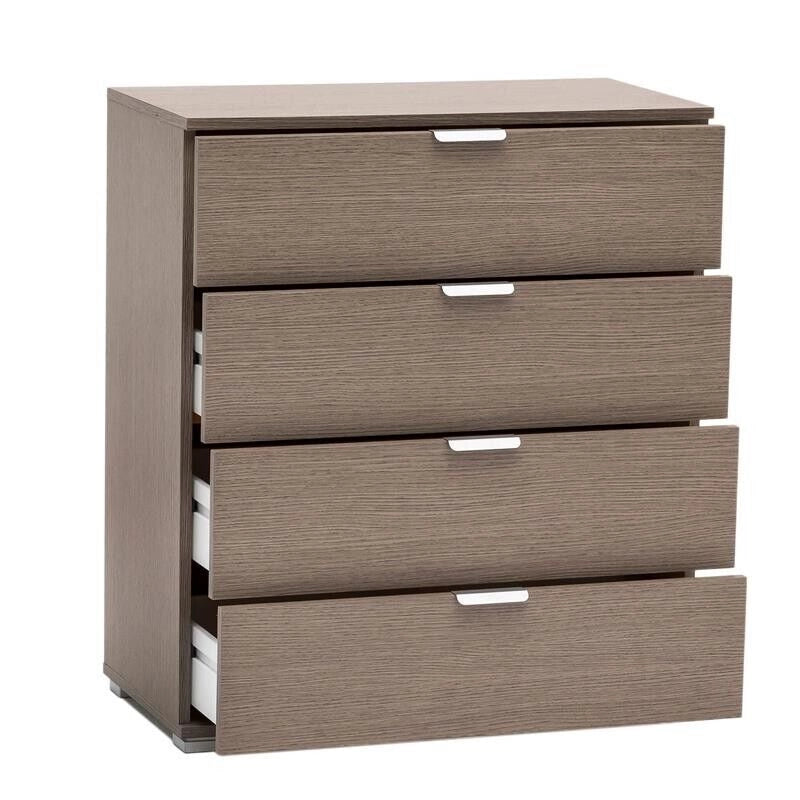 CASSETTIERA ROVERE GRIGIO CON 4 CASSETTI 75 X 38 X H85 CM