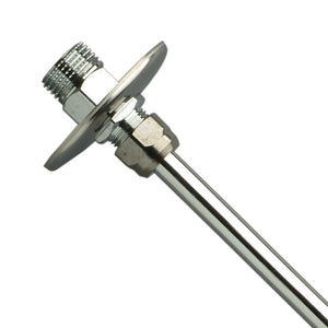 Tubetto in rame cromato e rosetta scorrevole