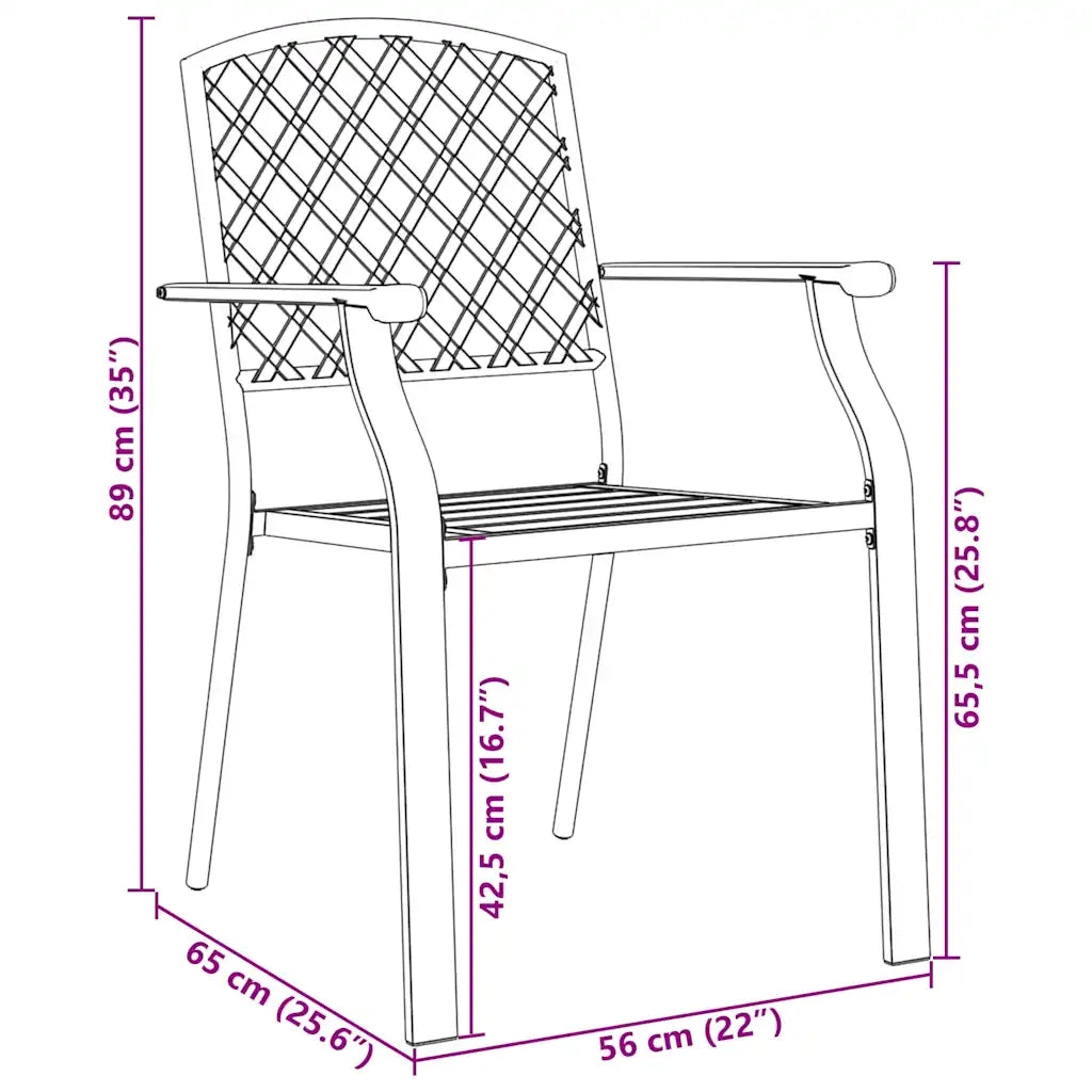 Set da Pranzo per Giardino 3 pcs Antracite 3379303