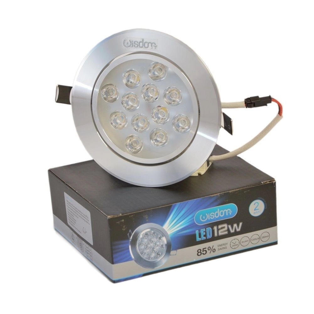 Trade Shop - Faretto A Led Orientabile Ad Incasso Da 12w Luce Bianco Illuminazione Soffitta - -bianco Caldo      -