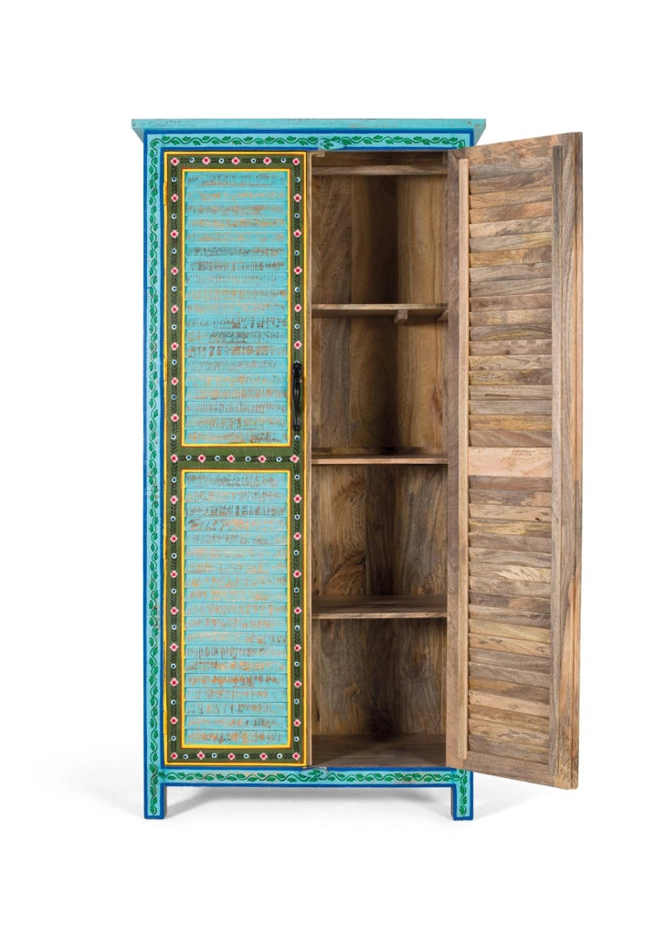 Armadio in legno di mango con design artigianale alto 2 m