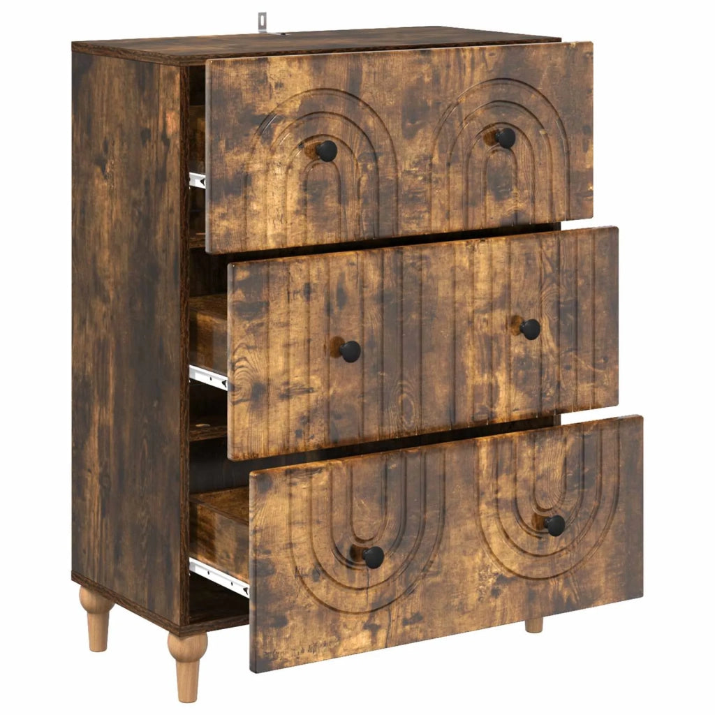 Mobile con Cassetti Rovere Fumo 66 x 34,5 x 90 cm 894150