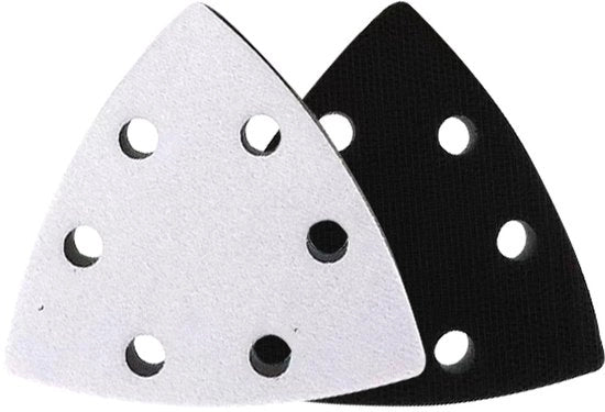 Panno di protezione per cinghia 2x - Piastra abrasiva 93 mm - Macchina abrasiva a delta - Antiscivolo - Molle/spongia - Flessibile