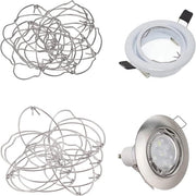 Fascette di primavera Anelli di fissaggio Clip per lampadina Veer per lampadina Clip di fissaggio per lampada a punti Halogen 30 pezzi