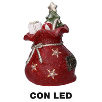 Pacco regalo in Resina con Led rosso cm 27x22xh40