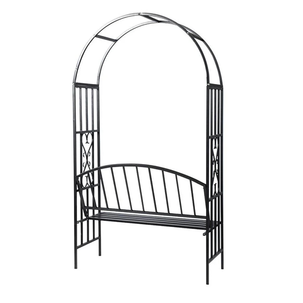 Arco per rose gazebo da giardino con panca in metallo gazebo 2202005