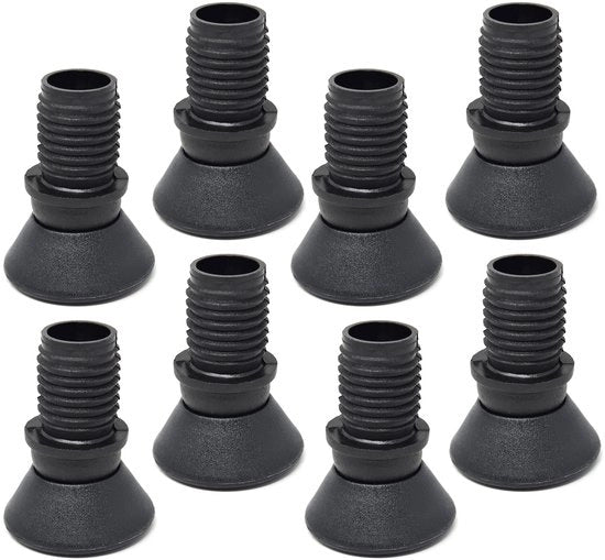 Supporti per mobili - Gomme per cardini per mobili - In plastica - Per tubi interni Ø 14 mm - Supporto per mobili - Adatto per tubi a sezione circolare