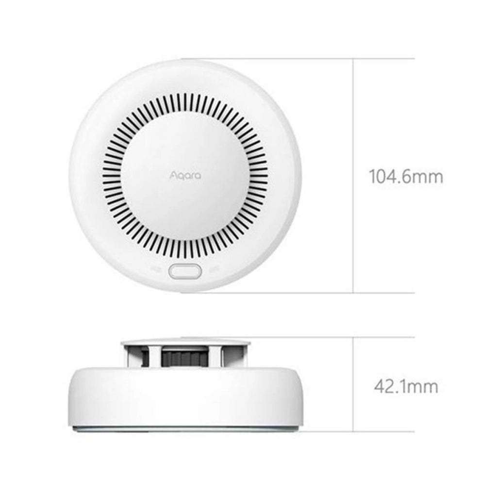 Rilevatore di fumo preciso con avvisi sonori compatibili con Zigbee Bianco Aqara