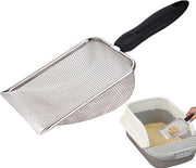 Scavapolvere per gatti - Cassetto per escrementi - Ergonomico - Acciaio inossidabile