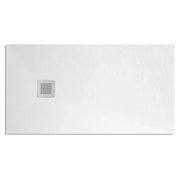 PIATTO DOCCIA RETTANGOLARE IN MARMORESINA BIANCO MODELLO STONE FREE H2,8 - CM 80X100  - BAR