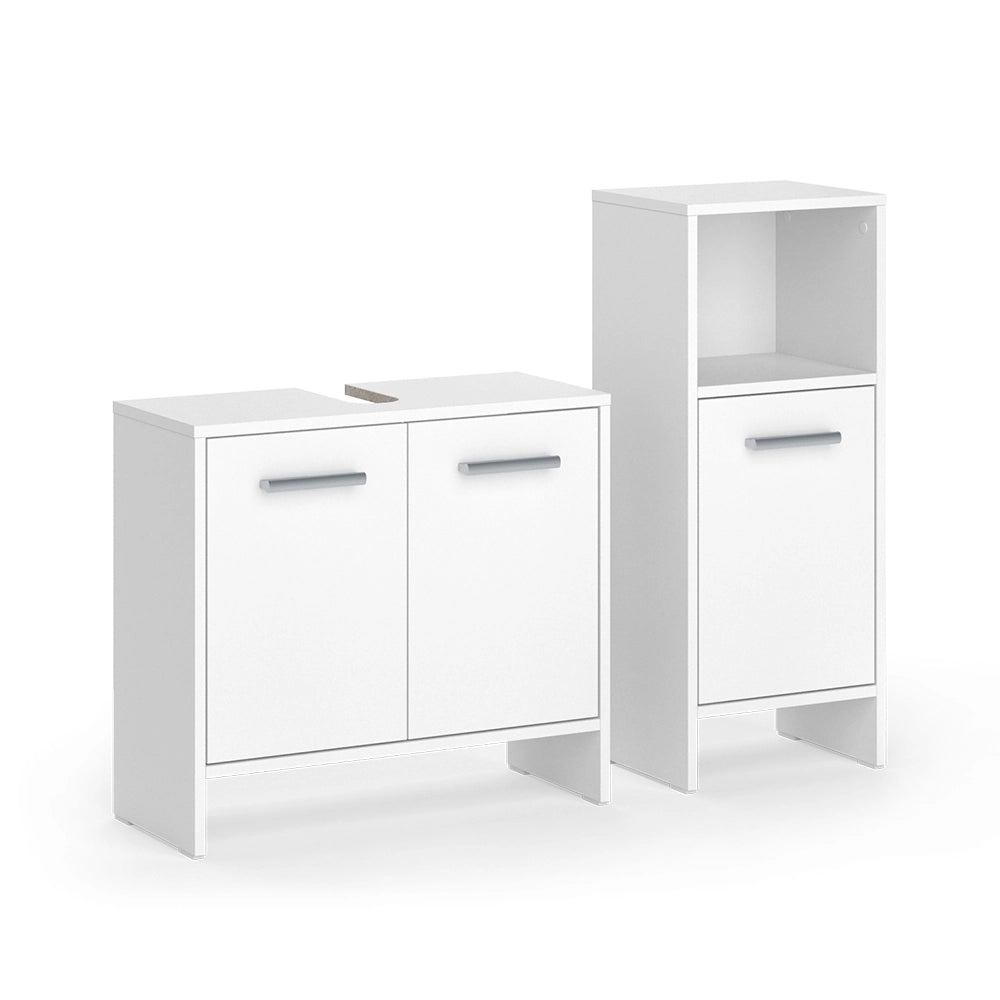 Vicco Set di mobili da bagno Bianco 2 parti