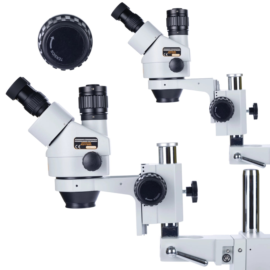 Mikroscopio Stereoscopico Trinoculare Rosfix Jupiter Pro MSJP-T-SDMS1 – Testa Rotante 360° | Zoom 7x-45x