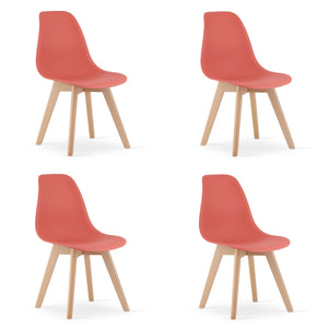 VALORA KITO Sedia CYNOBER Design ergonomico per soggiorno x 4