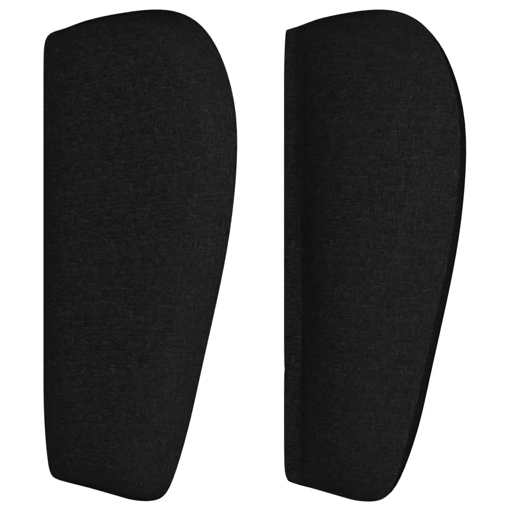 Testiera ad Orecchio Nera 93x23x78/88 cm in Tessuto 3117562